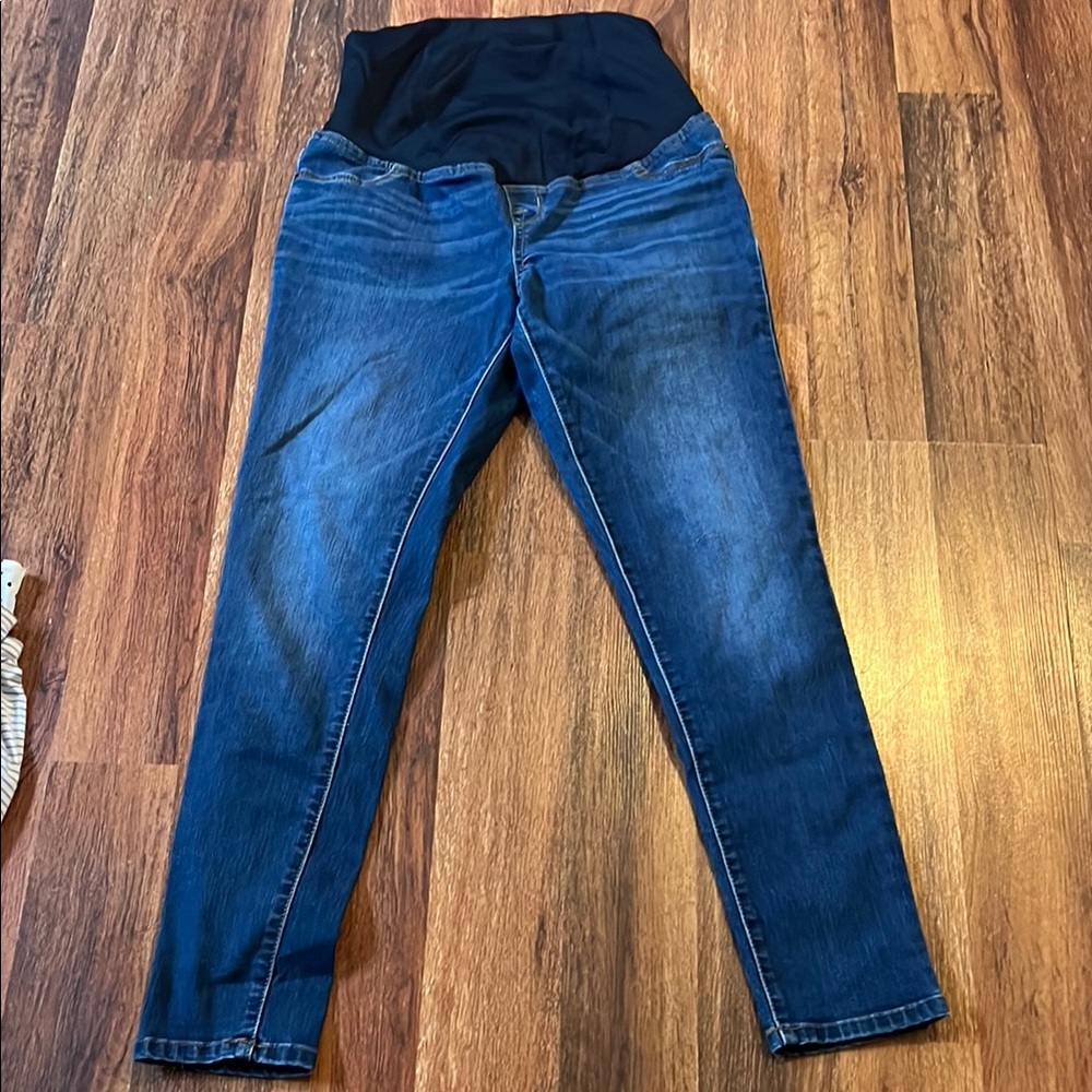 Blue Jeggings with Stretchy Waistband and Skinny Fit